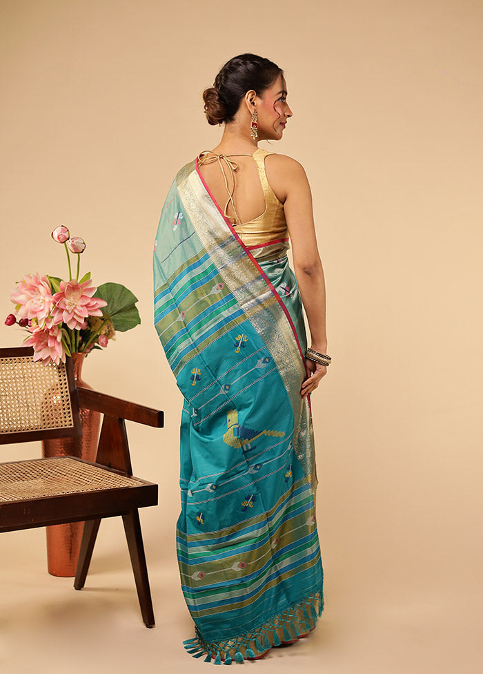 Multicolor Kalakethra Silk Saree With Blouse Piece