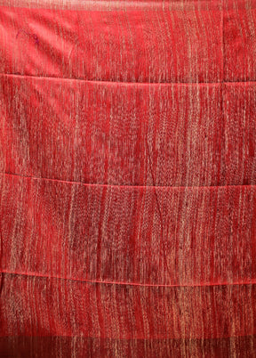 Pink Tussar Silk Saree With Blouse Piece