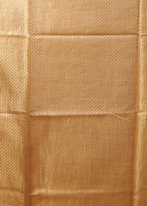 Cream Tussar Silk Saree With Blouse Piece