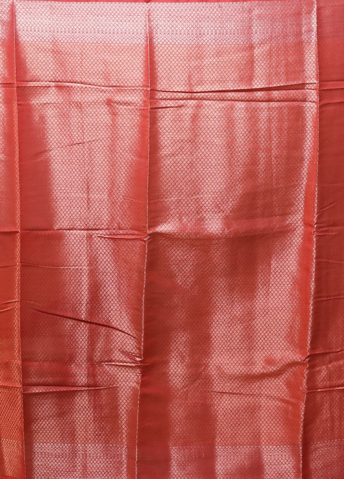 Pink Dupion Silk Saree With Blouse Piece