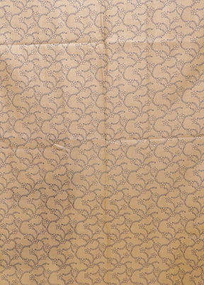 Cream Tussar Silk Saree With Blouse Piece