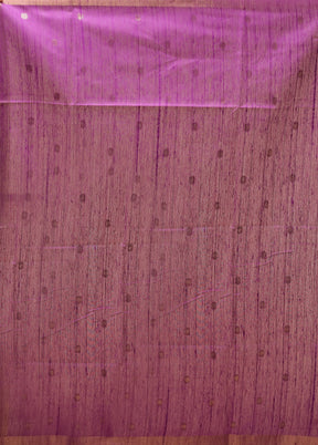 Purple Tussar Silk Saree With Blouse Piece