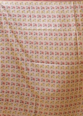 Pink Tussar Silk Saree With Blouse Piece