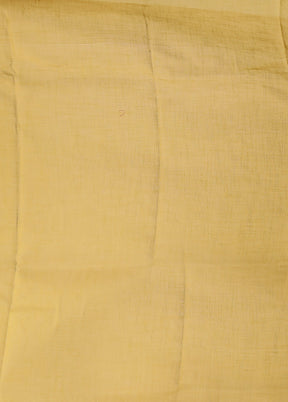 Green Linen Silk Saree With Blouse Piece