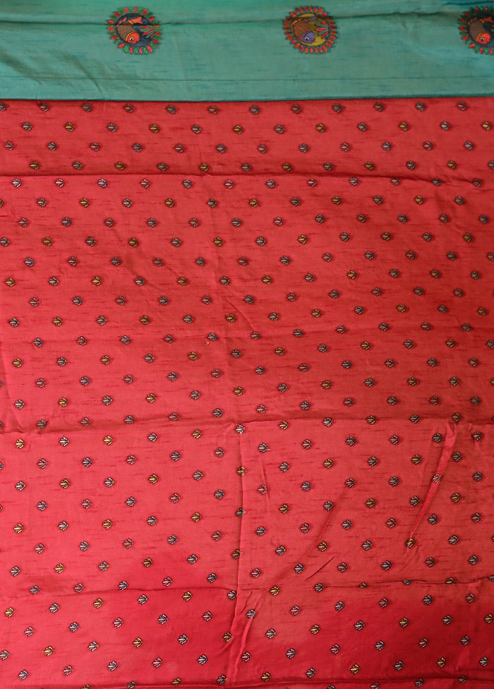 Multicolor Georgette Saree With Blouse Piece
