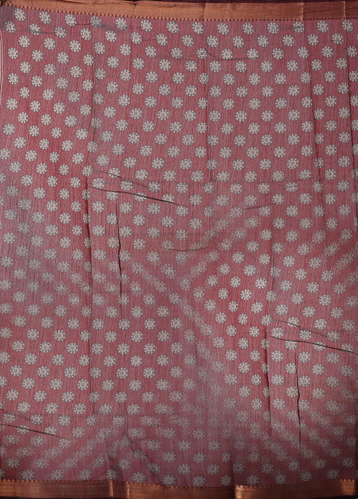 Black Chanderi Cotton Saree With Blouse Piece