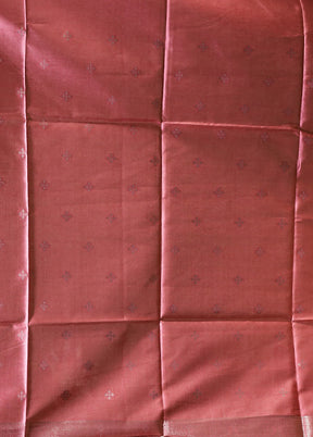 Pink Tussar Silk Saree With Blouse Piece