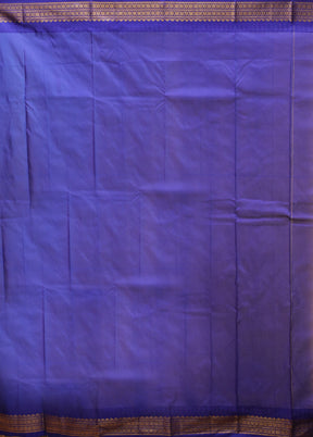 Grey Kanjivaram Silk Saree With Blouse Piece