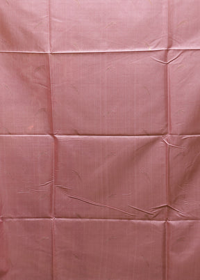 Pink Tussar Silk Saree With Blouse Piece