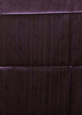 Purple Tussar Silk Saree With Blouse Piece