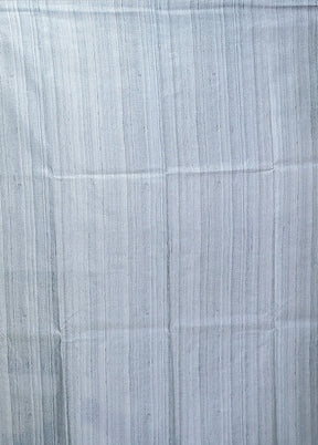 Cream Tussar Silk Saree With Blouse Piece