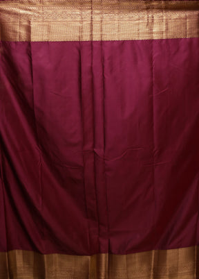 Blue Kanjivaram Silk Saree With Blouse Piece