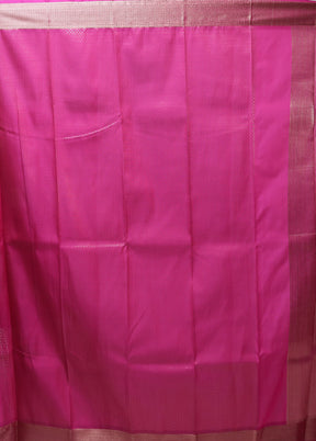 Purple Kanjivaram Silk Saree With Blouse Piece