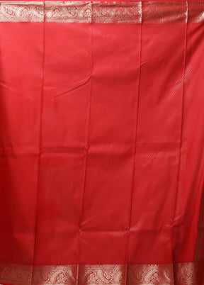 Maroon Kanjivaram Silk Saree With Blouse Piece