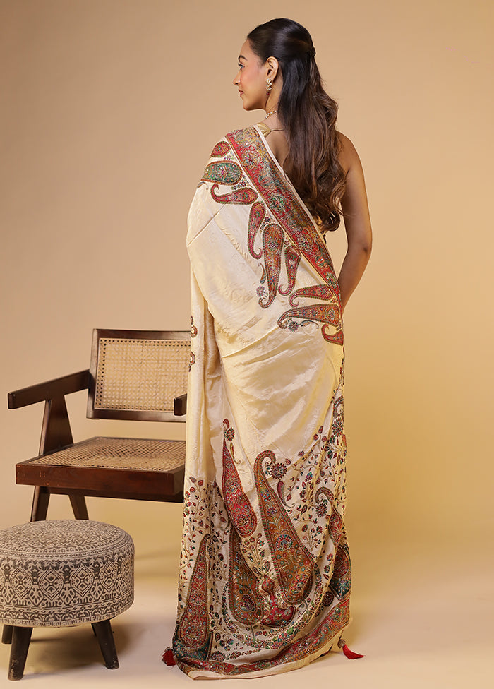 Sindoor Shaam Duo – Red Kanchipuram & Cream Georgette Sarees