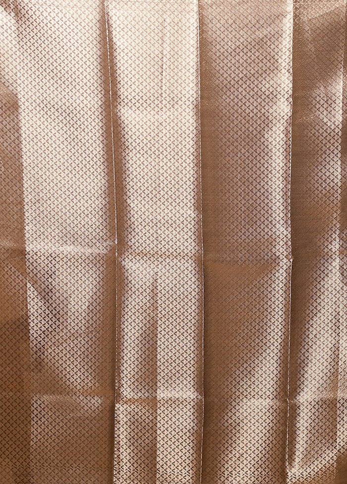Grey Tissue Silk Saree With Blouse Piece