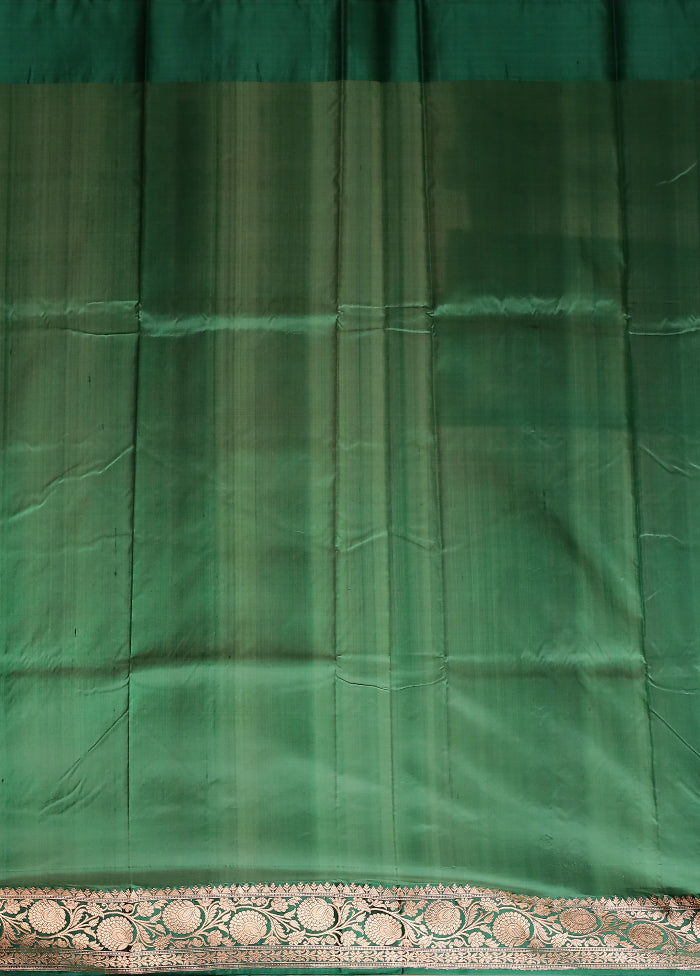 Purple Handloom Katan Pure Silk Saree With Blouse Piece