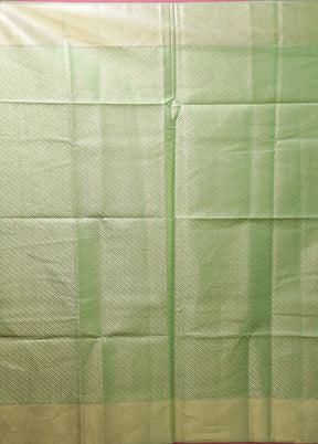 Green Tissue Silk Saree With Blouse Piece
