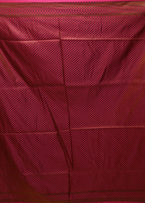 Pink Tanchoi Silk Saree With Blouse Piece