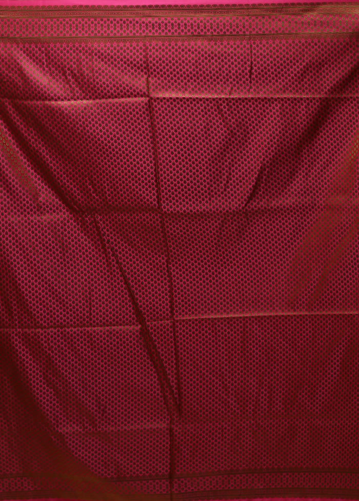 Pink Tanchoi Silk Saree With Blouse Piece