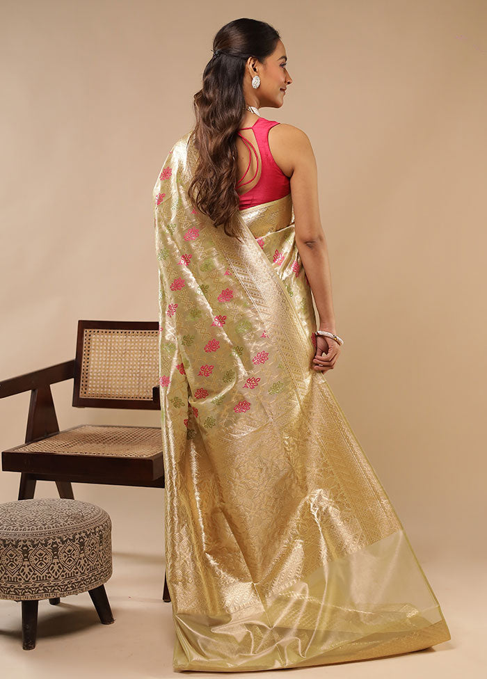 Rang Mahal Duo – Maroon Banarasi & Cream Tissue Silk Sarees