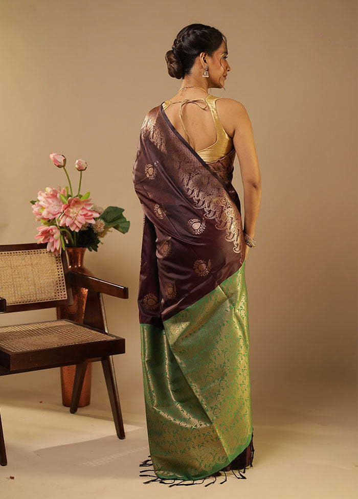 Lakshmi Aagman Duo – Maroon Kanjivaram & Multicolor Printed Silk Sarees