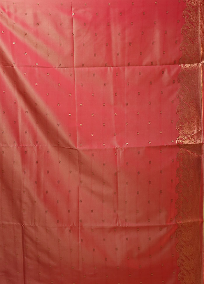 Cream Kanjivaram Silk Saree With Blouse Piece