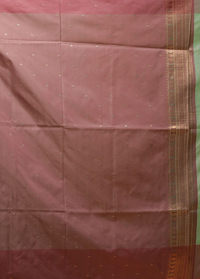 Green Kanjivaram Silk Saree With Blouse Piece