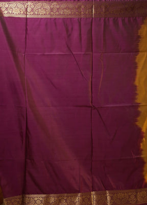 Grey Kanjivaram Silk Saree With Blouse Piece