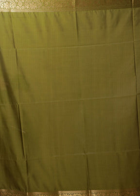 Purple Kanjivaram Silk Saree With Blouse Piece
