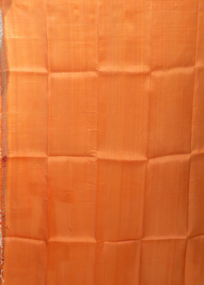 Green Printed Pure Silk Saree Without Blouse Piece