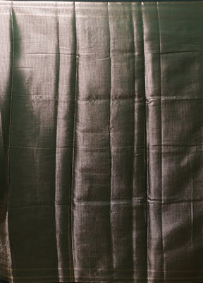 Green Cotton Saree With Blouse Piece