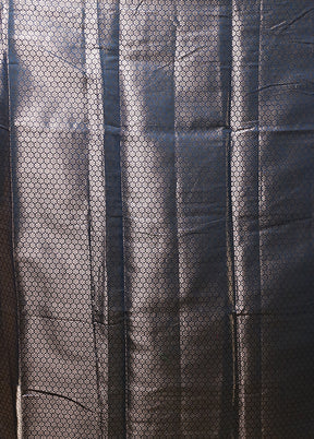 Blue Cotton Saree With Blouse Piece