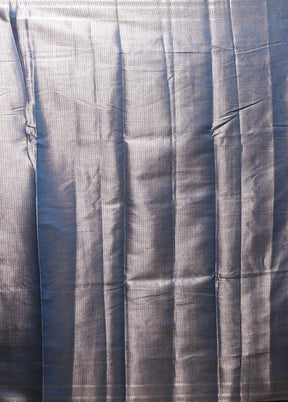 Blue Cotton Saree With Blouse Piece