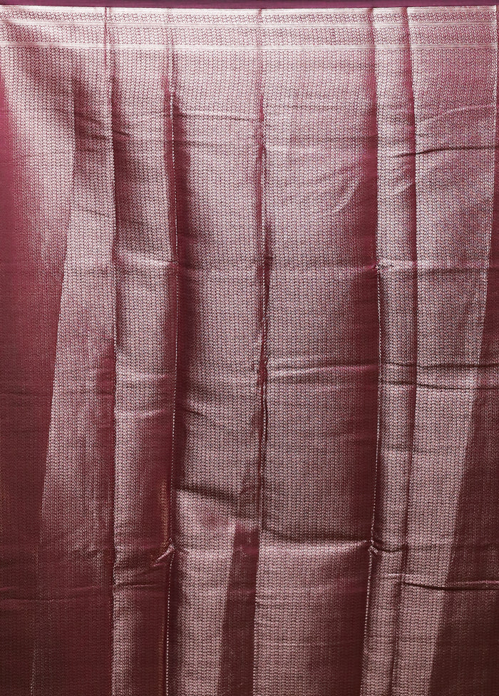 Purple Cotton Saree With Blouse Piece
