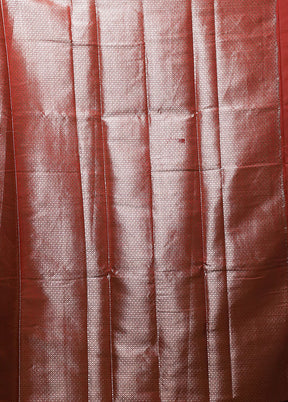 Red Cotton Saree With Blouse Piece