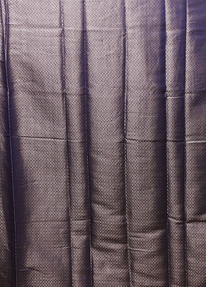Blue Cotton Saree With Blouse Piece