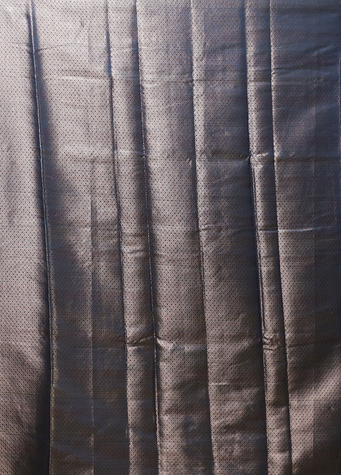 Blue Cotton Saree With Blouse Piece