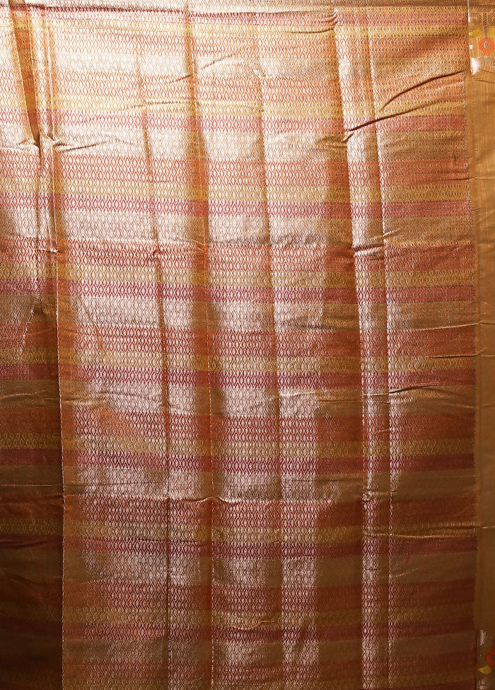 Yellow Cotton Saree With Blouse Piece