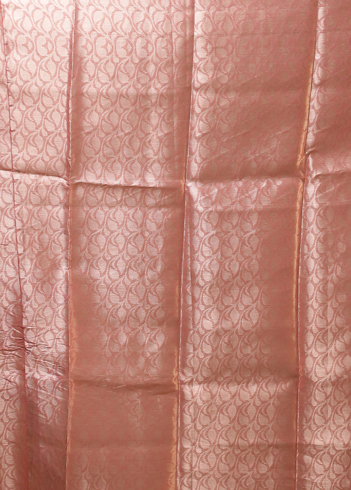 Pink Organza Saree With Blouse Piece