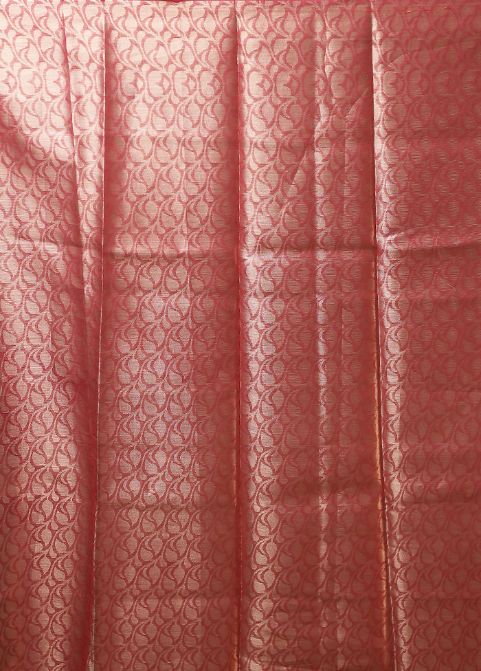 Pink Organza Saree With Blouse Piece