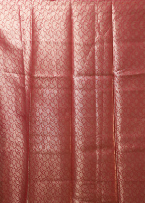 Pink Organza Saree With Blouse Piece