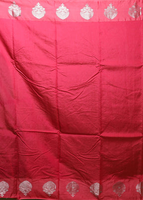 Pink Dupion Silk Saree With Blouse Piece