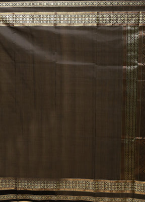 Green Handloom Bomkai Pure Silk Saree With Blouse Piece