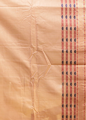 Pink Assam Silk Saree With Blouse Piece