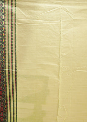 Green Assam Silk Saree With Blouse Piece