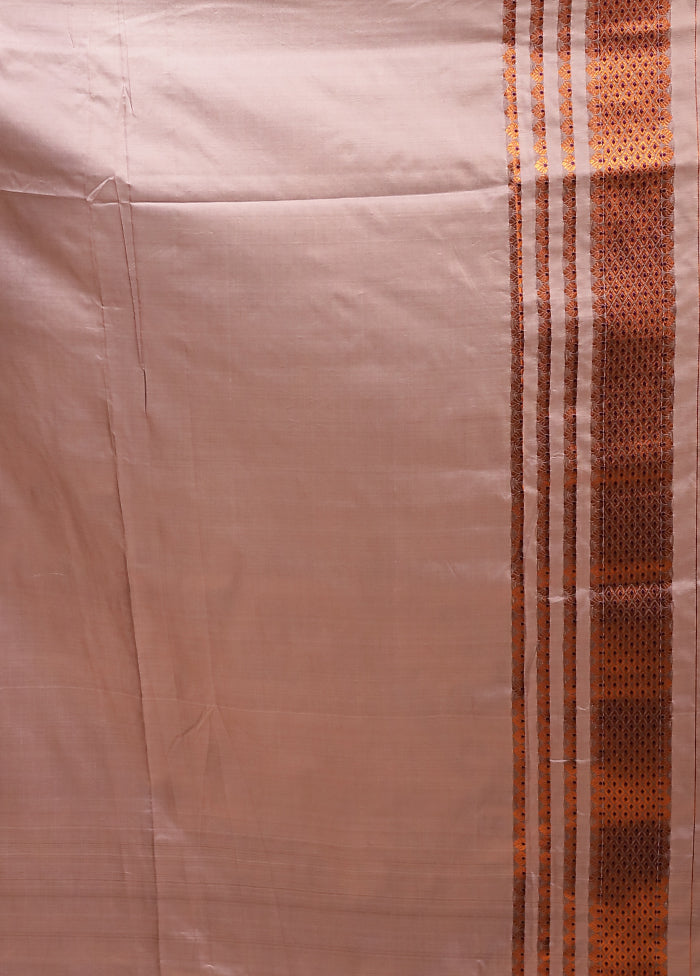 Purple Assam Silk Saree With Blouse Piece