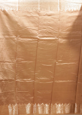 Cream Dupion Silk Saree With Blouse Piece