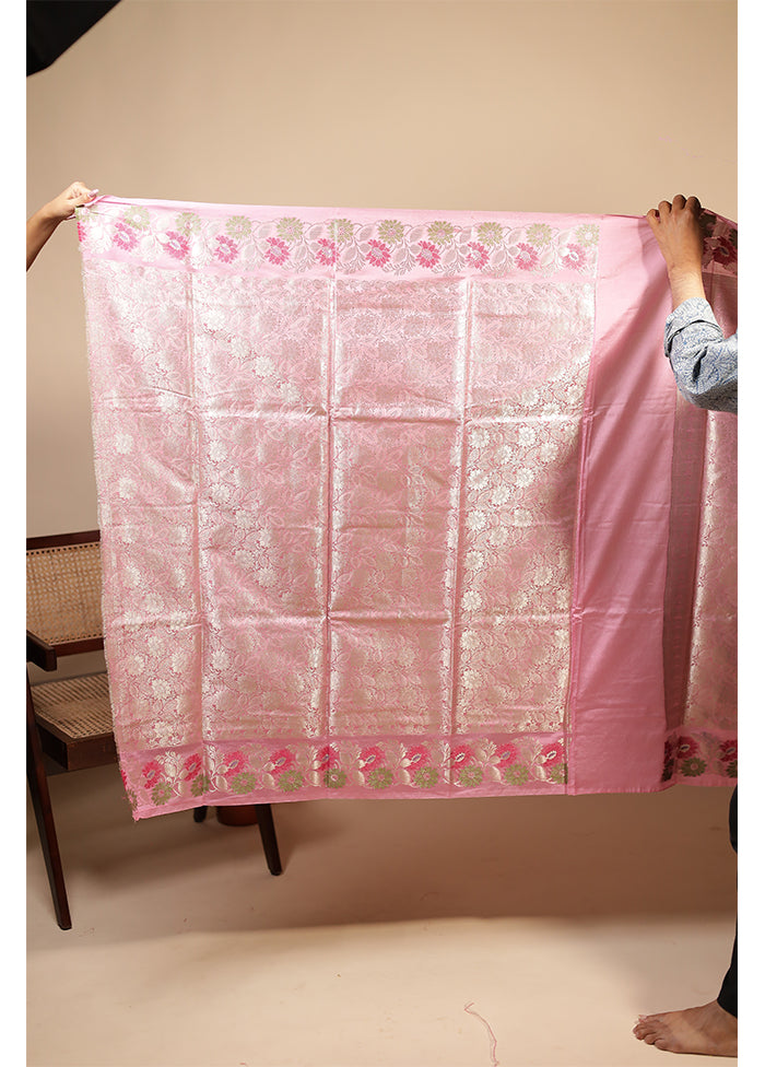 Purple Dupion Silk Saree With Blouse Piece