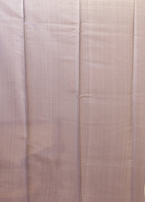 Cream Tussar Silk Saree With Blouse Piece